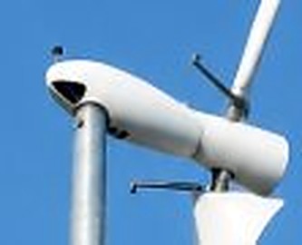 Close-up of the Carter turbine nacelle and counterbalance arm